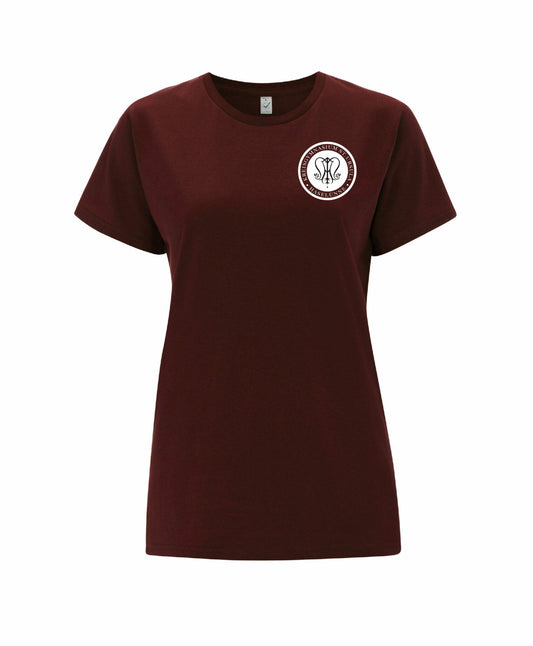 Damen T-Shirt burgundy